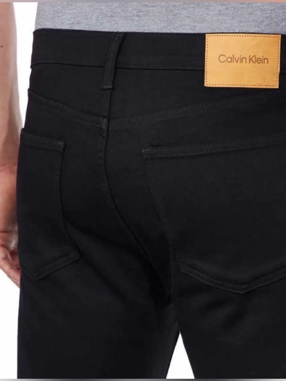 Calvin Klein Jeans Slim Straight Fit Black Jeans NWT Men’s 38x32